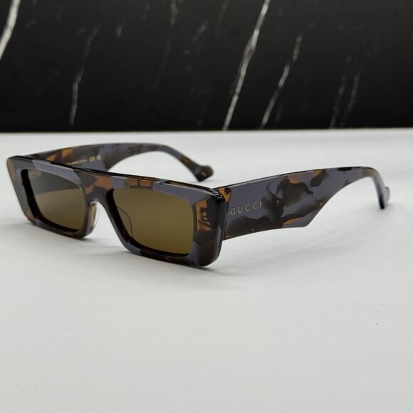 NEW GG1331S 006 GUCCI SUNGLASSES GREY HAVANA BROWN UNISEX EYEWEAR GUCCI - Picture 9 of 16